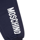 Moschino Pantalone Tuta tinta unita con Logo Blu per Neonato MUP05Q BLU MOSCHINO 