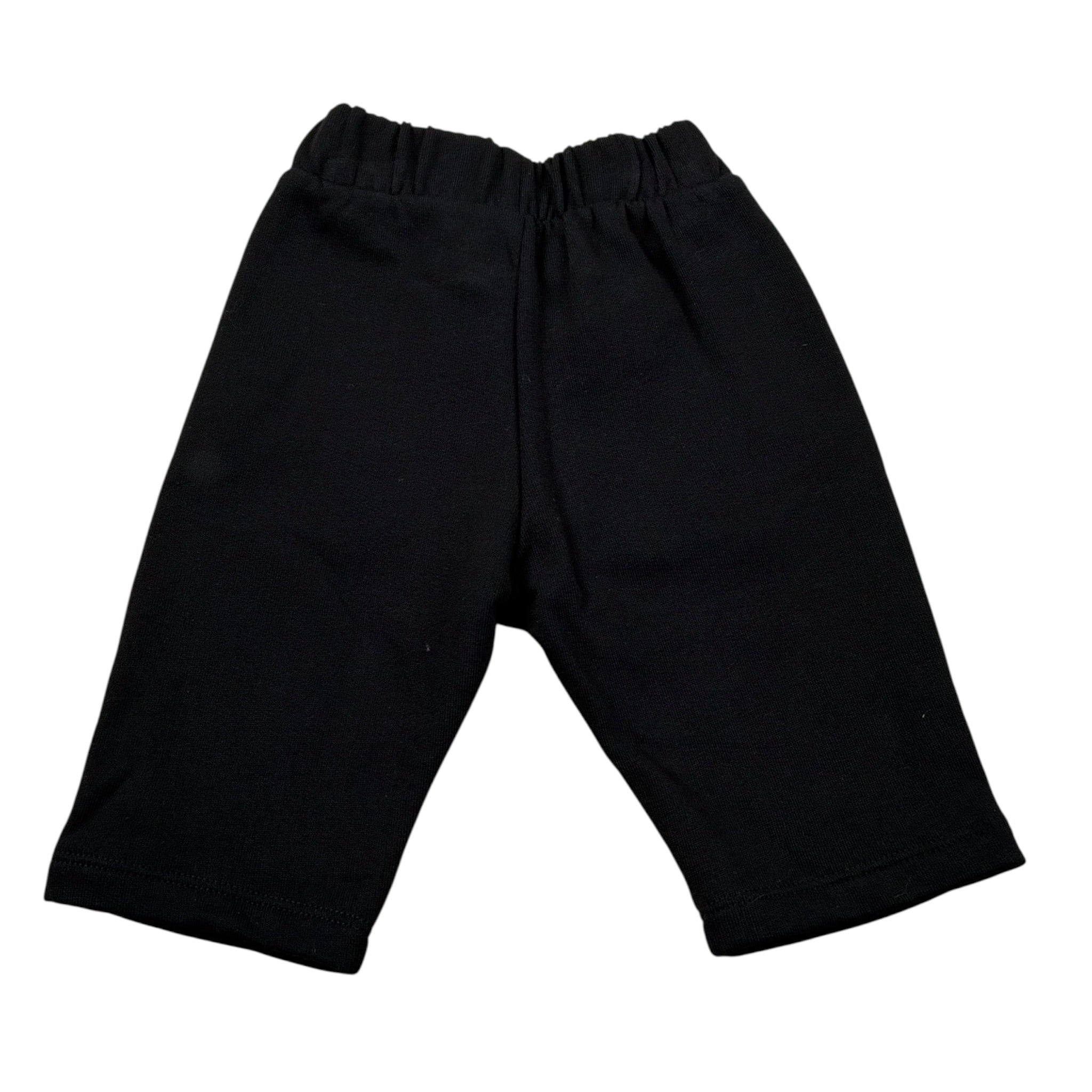 Moschino Pantalone Tuta tinta unita con Logo Nero per Neonato MUP05X NERO MOSCHINO 