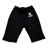 Moschino Pantalone Tuta tinta unita con Logo Nero per Neonato MUP05X NERO MOSCHINO 