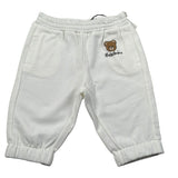 Moschino Pantalone Tuta tinta unita con Logo Bianco per Neonato MUP05Y BIANCO MOSCHINO 