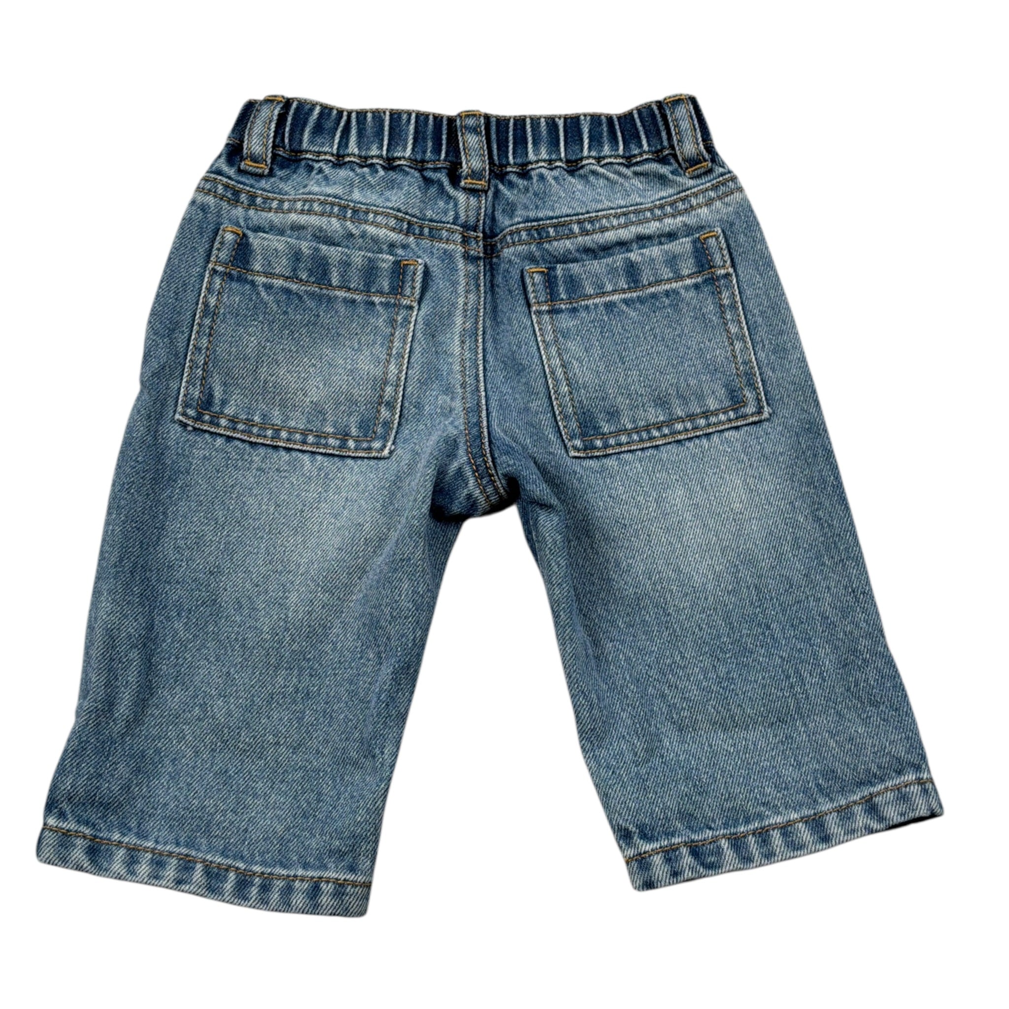 Moschino Jeans tinta unita con Elastico In Vita Azzurro per Neonato MUP05Z AZZURRO MOSCHINO 