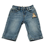 Moschino Jeans tinta unita con Elastico In Vita Azzurro per Neonato MUP05Z AZZURRO MOSCHINO 