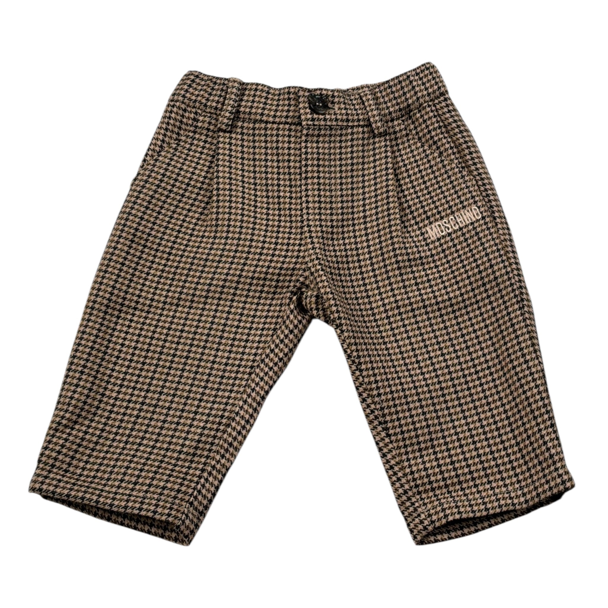 Moschino Pantalone Stampa Fantasia con Elastico In Vita Marrone per Neonato MUP061 MARRONE MOSCHINO 