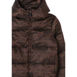 Moschino Giubbino tinta unita con Cappuccio Marrone per Neonato MUS02O MARRONE MOSCHINO 