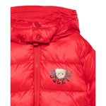 Moschino Giubbino tinta unita con Cappuccio Rosso per Neonato MUS032 ROSSO MOSCHINO 