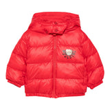 Moschino Giubbino tinta unita con Cappuccio Rosso per Neonato MUS032 ROSSO MOSCHINO 