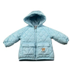 Moschino Giubbino tinta unita con Logo Azzurro per Neonato MUS036 AZZURRO MOSCHINO 