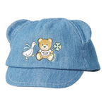 Moschino Berretto tinta unita In Denim Azzurro per Neonato MUX057 AZZURRO MOSCHINO 