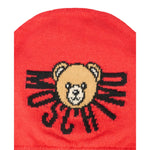 Moschino Cappello tinta unita con Ricamo Logo Rosso per Neonato MUX05KX ROSSO MOSCHINO 