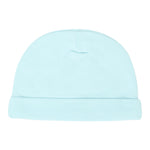 Moschino Cappello tinta unita con Logo Azzurro per Neonato MUX05L AZZURRO MOSCHINO 