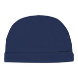 Moschino Cappello tinta unita con Logo Blu per Neonato MUX05L BLU MOSCHINO 