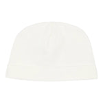 Moschino Cappello tinta unita con Logo Bianco per Neonato MUX05U BIANCO MOSCHINO 