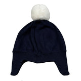 Moschino Cappello tinta unita con Logo Blu per Neonato MUX064 BLU MOSCHINO 