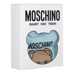 Moschino Tutina Manica Lunga tinta unita con Logo Azzurro per Neonato MUY08JXX AZZURRO MOSCHINO 