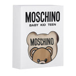 Moschino Tutina Manica Lunga tinta unita con Logo Beige per Neonato MUY08JXX BEIGE MOSCHINO 