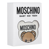 Moschino Tutina Manica Lunga tinta unita con Logo Bianco per Neonato MUY08JXX BIANCO MOSCHINO 