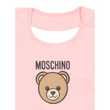 Moschino Set Cappello-Bavetta tinta unita Rosa per Neonata MUY08KAXX ROSA MOSCHINO 