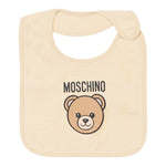 Moschino Set Cappello-Bavetta tinta unita Beige per Neonato MUY08KXX BEIGE MOSCHINO 