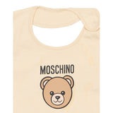 Moschino Set Cappello-Bavetta tinta unita Beige per Neonato MUY08KXX BEIGE MOSCHINO 