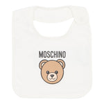 Moschino Set Cappello-Bavetta tinta unita Panna per Neonato MUY08KXX PANNA MOSCHINO 