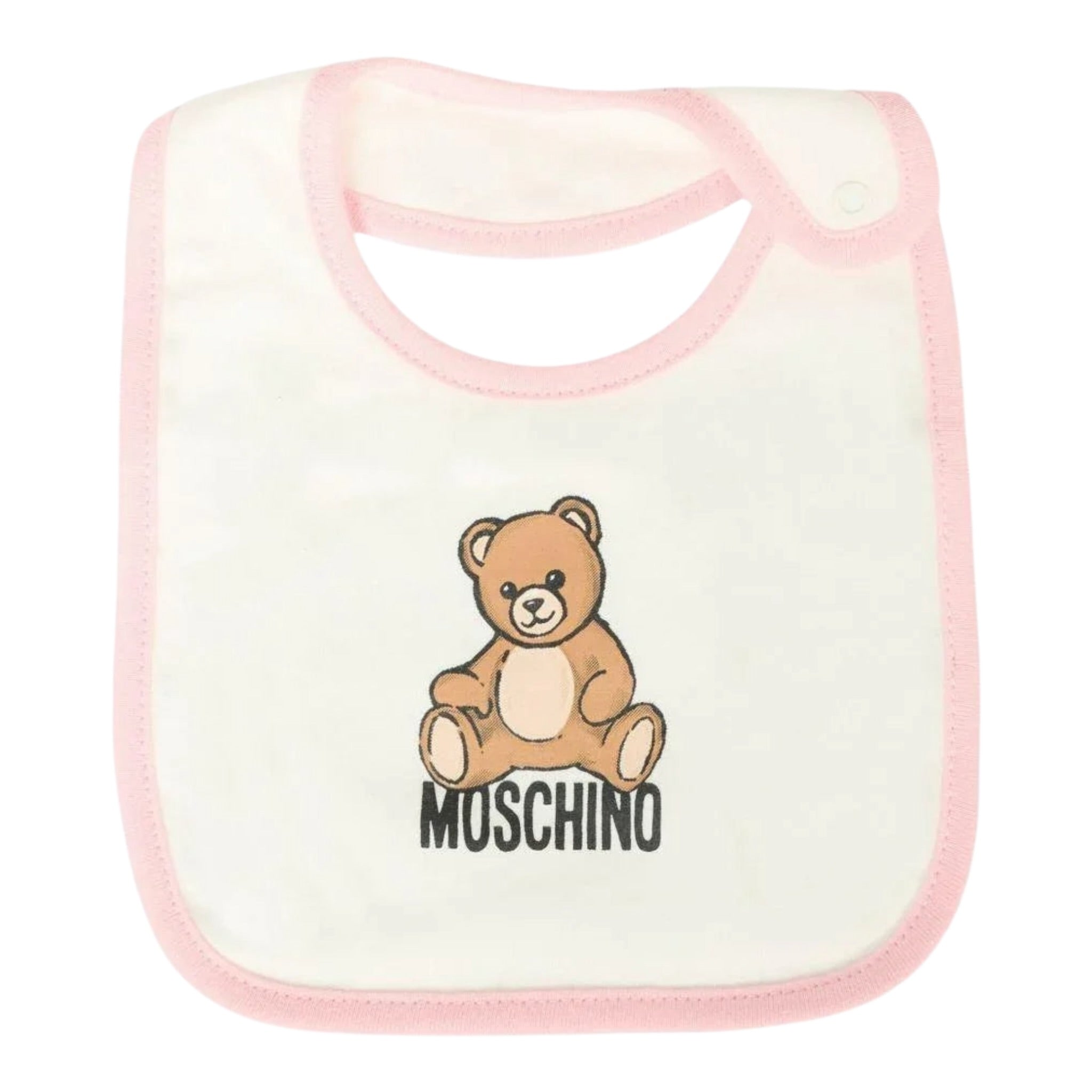 Moschino Set Cappello-Bavetta tinta unita Rosa per Neonata MUY08LX ROSA MOSCHINO 
