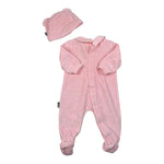 Moschino Set Tutina-Cappello In Ciniglia Rosa per Neonata MUY09E ROSA MOSCHINO 