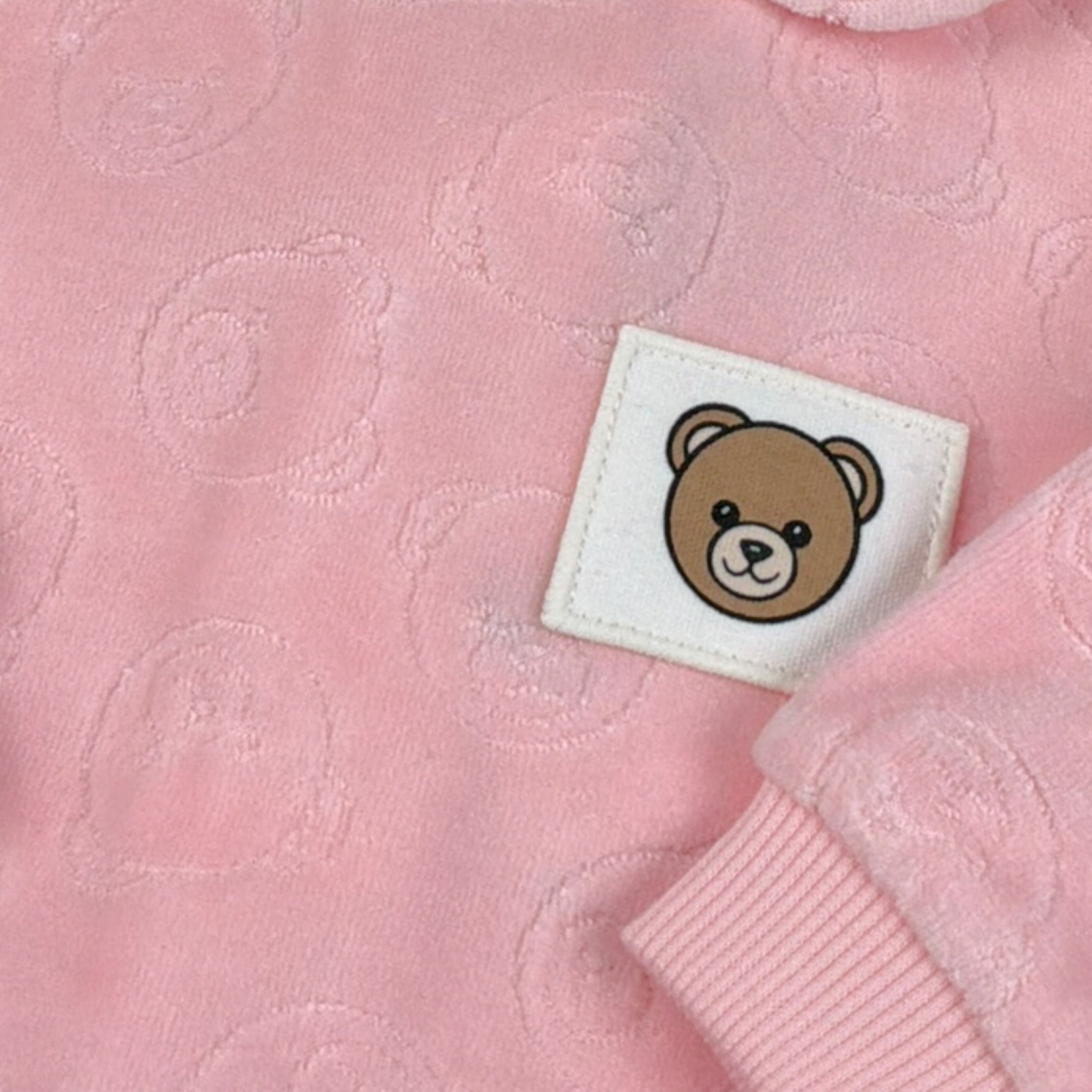 Moschino Set Tutina-Cappello In Ciniglia Rosa per Neonata MUY09E ROSA MOSCHINO 