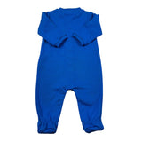 Moschino Tutina Manica Lunga tinta unita con Logo Cobalto per Neonato MUY09K COBALTO MOSCHINO 