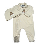 Moschino Set Tutina con Cappello Beige per Neonato MUYI09I BEIGE MOSCHINO 