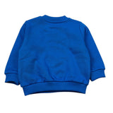 Moschino Felpa Chiusa Girocollo tinta unita con Stampa Blu per Neonato MVF060 BLU MOSCHINO 
