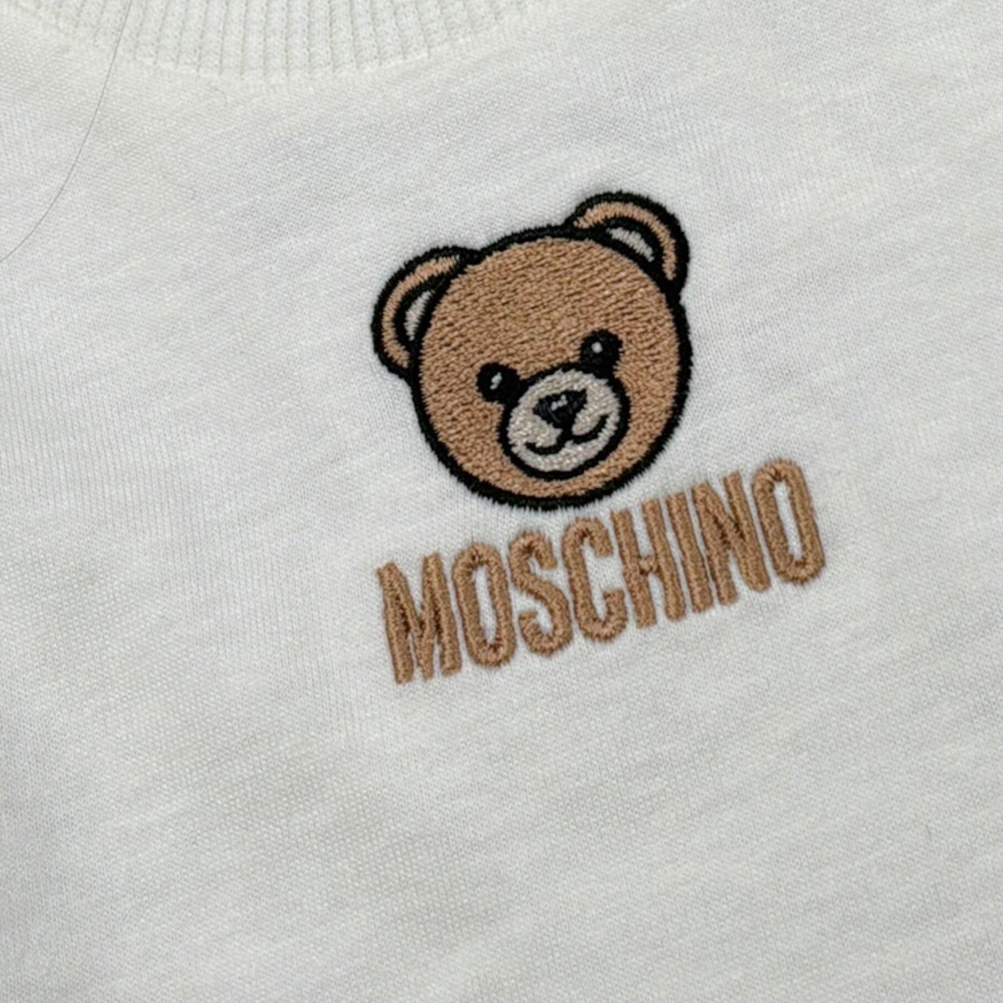 Moschino Shirt tinta unita con Stampa Bianco per Neonata MWO014 BIANCO MOSCHINO 