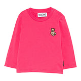 Moschino Shirt Girocollo tinta unita Fuxia per Neonata MXO00RA FUXIA MOSCHINO 