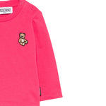 Moschino Shirt Girocollo tinta unita Fuxia per Neonata MXO00RA FUXIA MOSCHINO 