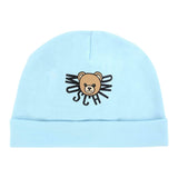 Moschino Cappello tinta unita con Logo Azzurro per Neonato MXX031 AZZURRO MOSCHINO 