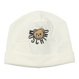 Moschino Cappello tinta unita con Logo Bianco per Neonato MXX031 BIANCO MOSCHINO 