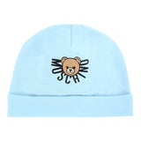 Moschino Cappello tinta unita con Logo Azzurro per Neonato MXX031X AZZURRO MOSCHINO 