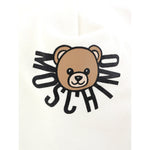 Moschino Cappello tinta unita con Logo Panna per Neonato MXX031X PANNA MOSCHINO 