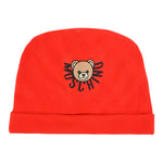 Moschino Cappello tinta unita con Logo Rosso per Neonato MXX031X ROSSO MOSCHINO 