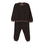 Moschino Completo 2 Pezzi Felpaa-Pantalone tinta unita Marrone per Bambino MYK02P MARRONE MOSCHINO 