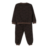 Moschino Completo 2 Pezzi Felpaa-Pantalone tinta unita Marrone per Bambino MYK02P MARRONE MOSCHINO 