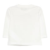 Moschino Shirt Girocollo tinta unita con Stampa Bianco per Neonato MZO000R BIANCO MOSCHINO 