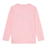 Moschino Shirt Girocollo tinta unita con Stampa Rosa per Neonata MZO00RAX ROSA MOSCHINO 