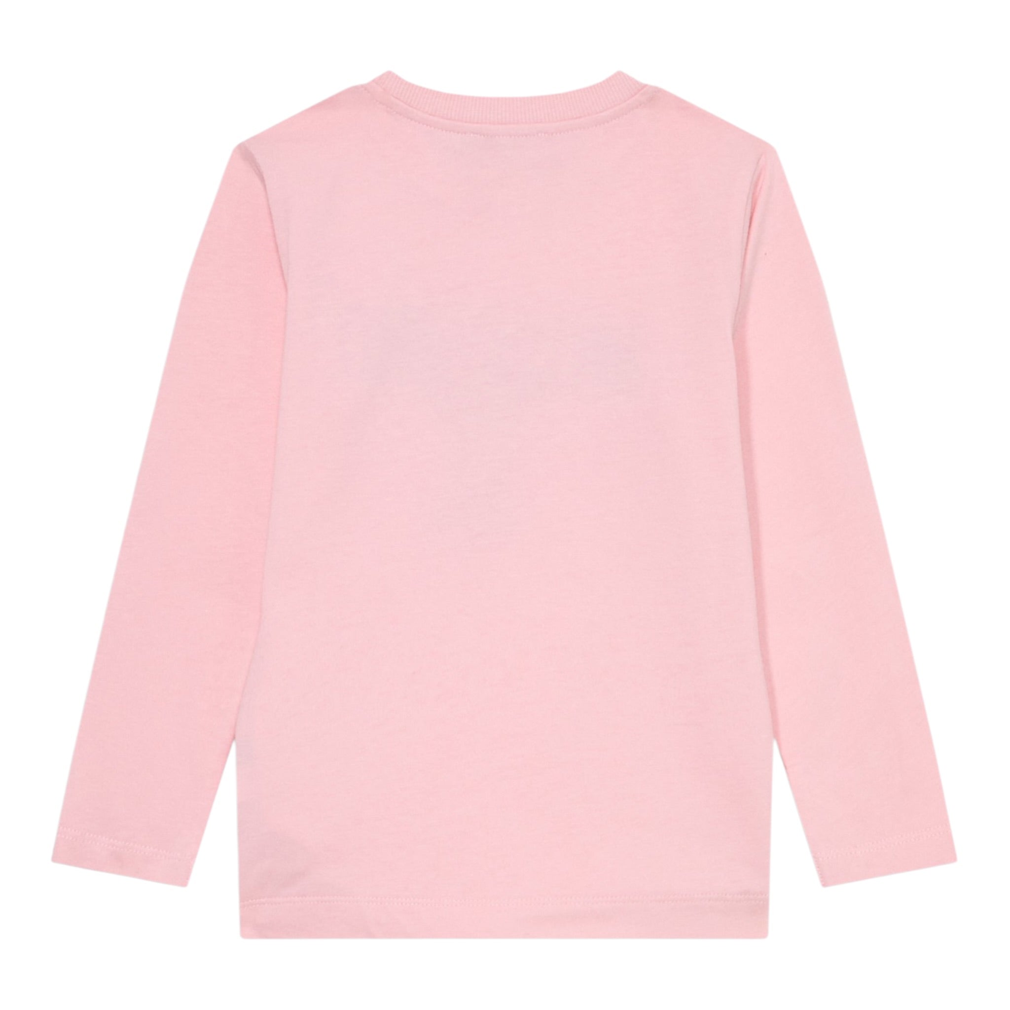 Moschino Shirt Girocollo tinta unita con Stampa Rosa per Neonata MZO00RAX ROSA MOSCHINO 