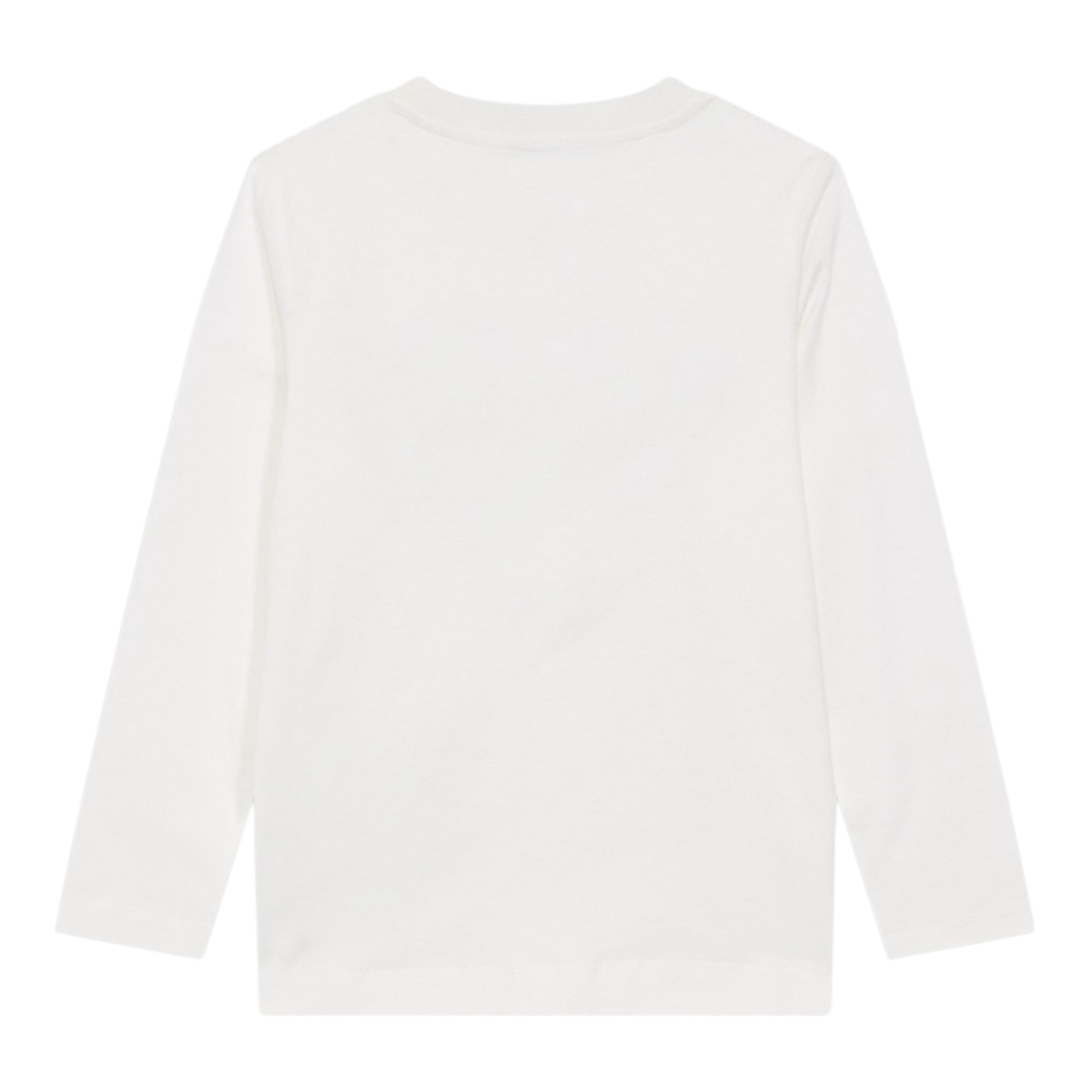 Moschino Shirt Girocollo tinta unita con Stampa Bianco per Neonato MZO00R BIANCO MOSCHINO 