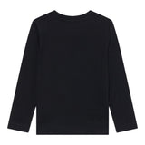 Moschino Shirt Girocollo tinta unita con Stampa Nero per Neonato MZO00RNX NERO MOSCHINO 