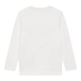 Moschino Shirt Girocollo tinta unita con Stampa Bianco per Bambino MZO00RX BIANCO MOSCHINO 