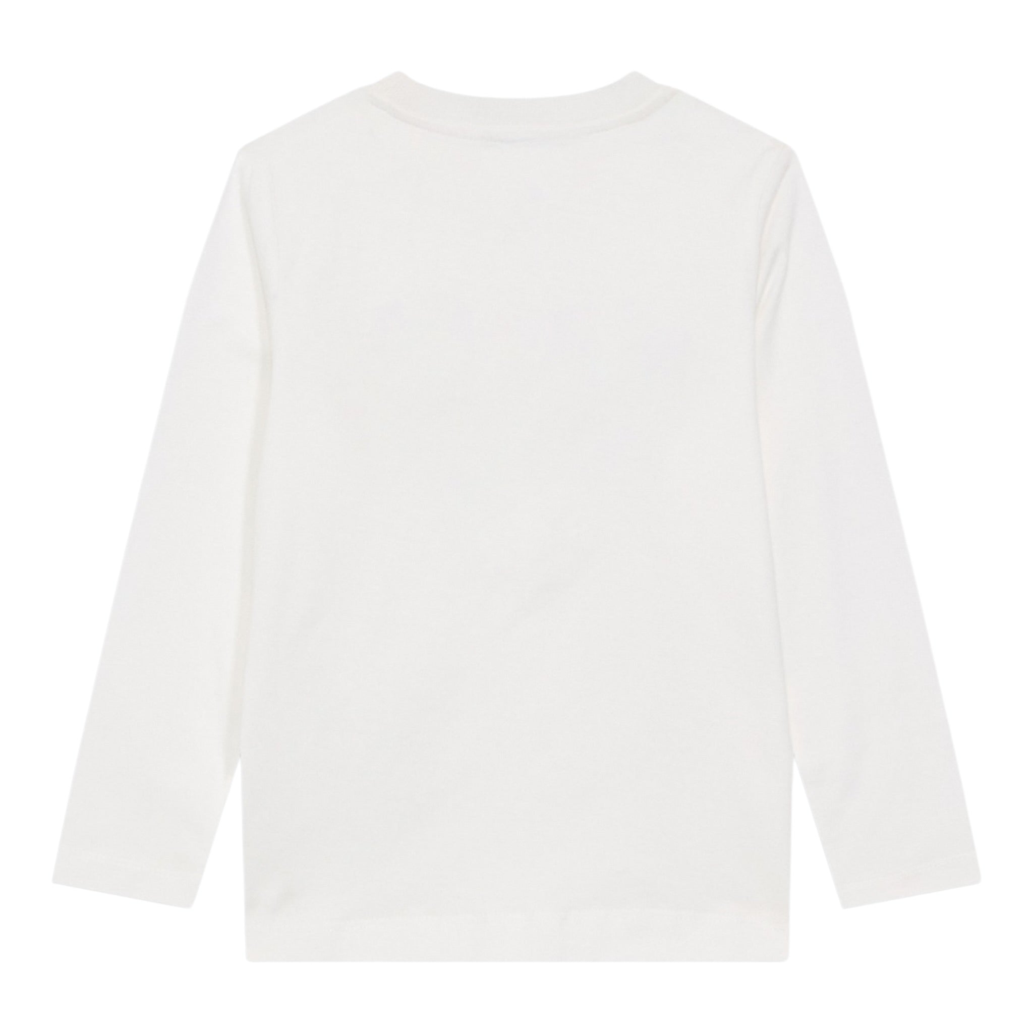 Moschino Shirt Girocollo tinta unita con Stampa Bianco per Bambino MZO00RX BIANCO MOSCHINO 