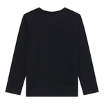 Moschino Shirt Girocollo tinta unita con Stampa Nero per Bambino MZO00RX NERO MOSCHINO 