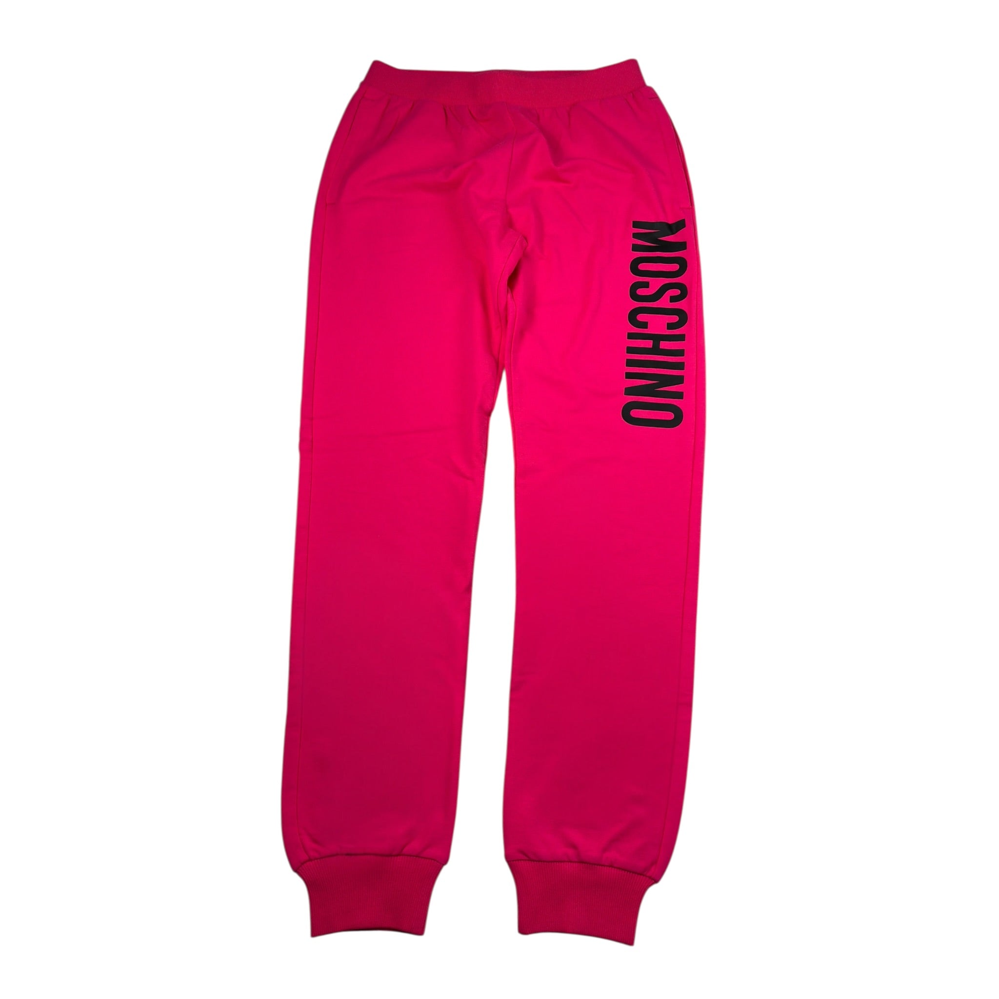 Moschino Pantalone Modello Tuta tinta unita con Stampa Fuxia per Bambina PA3MEP FUXIA MOSCHINO 