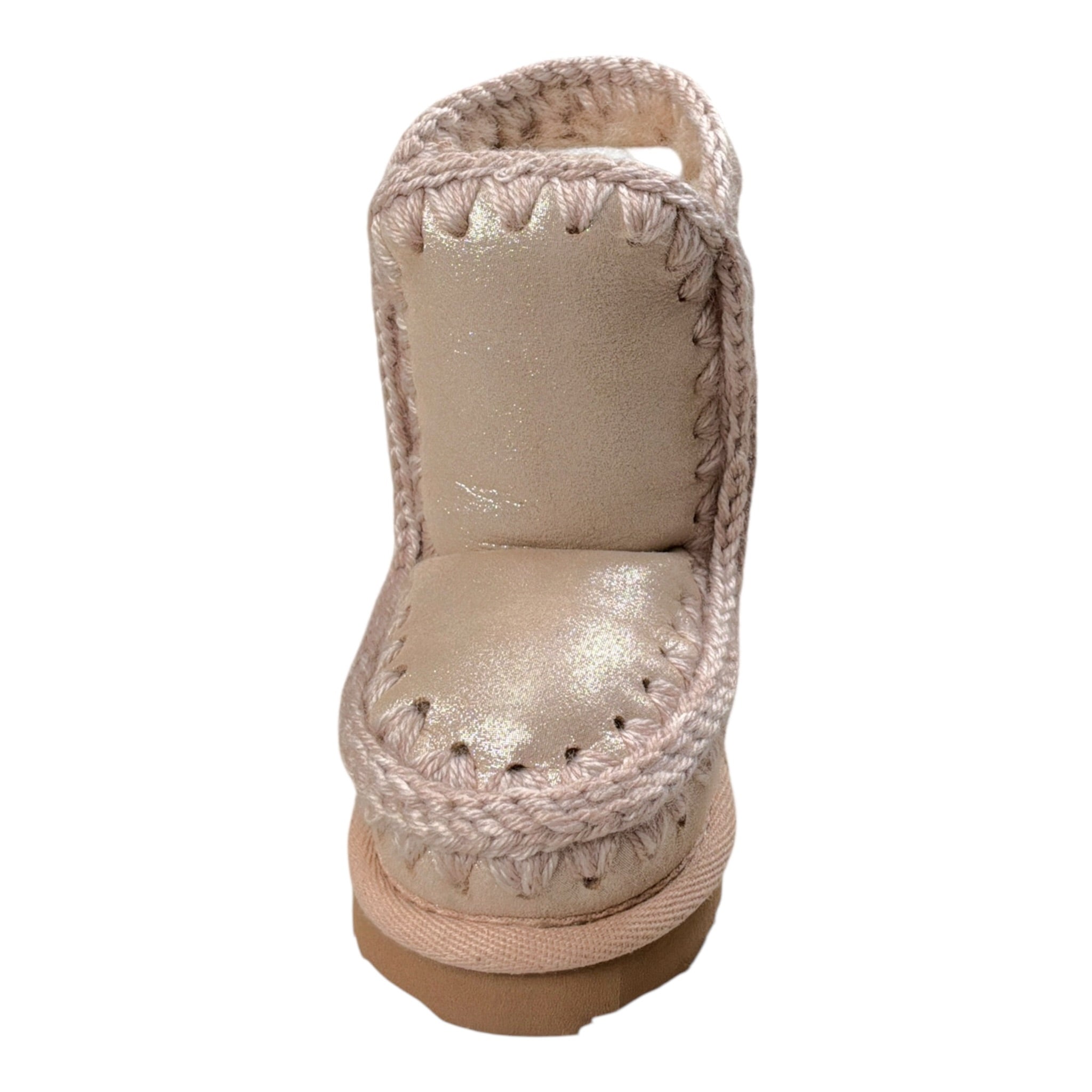 Mou Stivali tinta unita con Logo Beige per Neonata MUFK101000C BEIGE MOU 